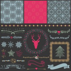 Scrapbook Christmas Design Elements