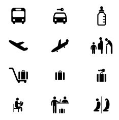 Information at The Airport Icon Set N2