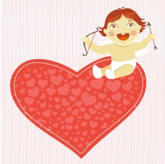 Happy Cupid on Valentines Day