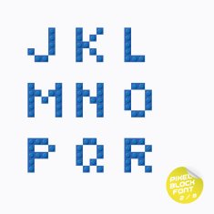 Pixel Block Alphabet N24