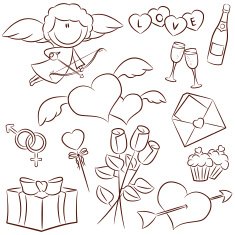 valentine's day icons N12