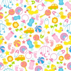 Baby Seamless Pattern Background N3