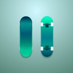 Set of vector skateboards N3