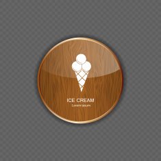 Ice cream application icons vector N2