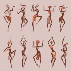 Dancing woman in ethnic style N2
