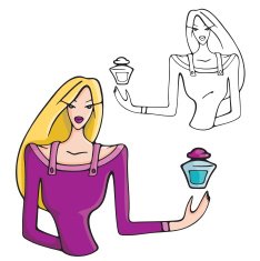 Fashion Woman Vector Illustration Series N46