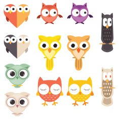 Cute Owl Collection Scrapbook