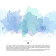 Abstract vector watercolor template