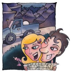 Sight seeing couple