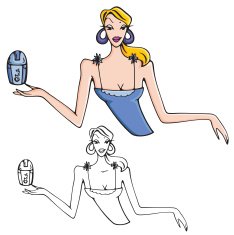 Fashion Woman Vector Illustration Series N53