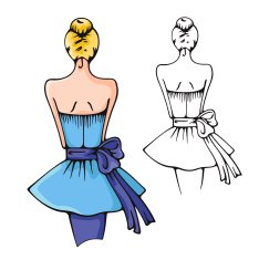 Fashion Woman Vector Illustration Series N55