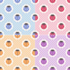 seamless lady bug pattern N4