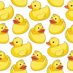 Pattern with yellow ducks N9