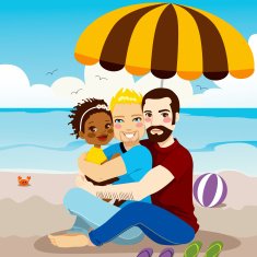 Happy Gay Family