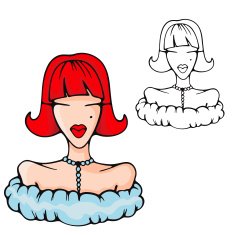 Fashion Woman Vector Illustration Series N57