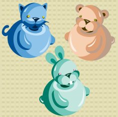 Three Toy Animal