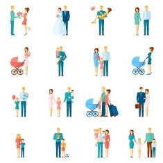 Family Icons Set N28