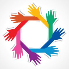 Creative hand background