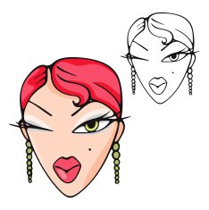 Fashion Woman Vector Illustration Series N69