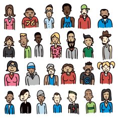 Various people