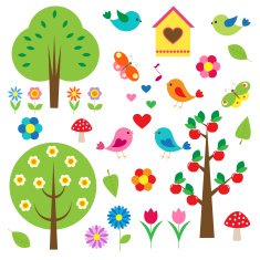 Cute Spring and Summer elements N2