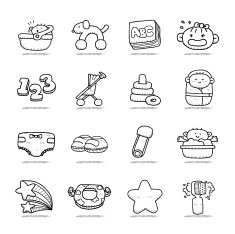 Baby icon set N24