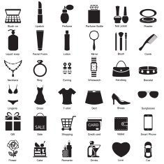 Fashion and women accessories icons N2