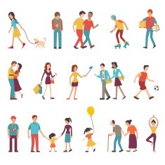People in various lifestyles N3