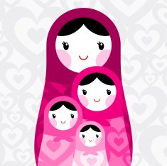 Mothers Day love Russian doll