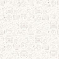 Seamless pattern Back to school N4