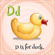 Flashcard of D duck