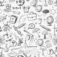 Back to school - sketch seamless background