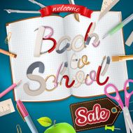 Back to School marketing background EPS 10