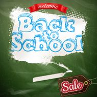 Back to school Sale Label card EPS 10