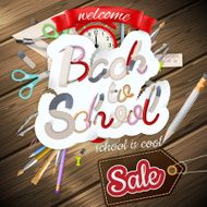 Back to School marketing background EPS 10 N3