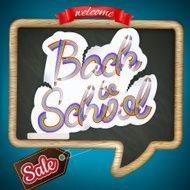 Back to school Sale Label card EPS 10 N5