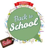 Back to school Sale Label card EPS 10 N9