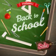 Back to School marketing background EPS 10 N8