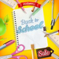 Back to School marketing background EPS 10 N11