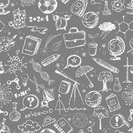 Back to school - sketch seamless background N2