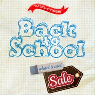 School Sale Label card EPS 10 N2