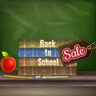 Back to school Sale poster EPS 10