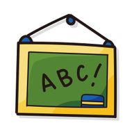blackboard color doodle