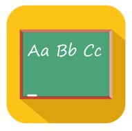 Chalkboard flat icon