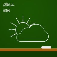 icon of sun and cloud