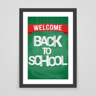 Welcome back to school Vector illustration Elements are layered separately