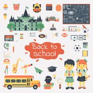 school and education set