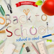 Back to school background EPS 1 N6