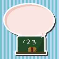 classroom blackbroad theme elements vector eps N2