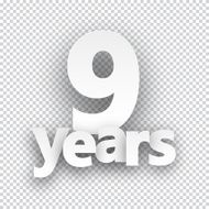 Nine years paper sign N3
